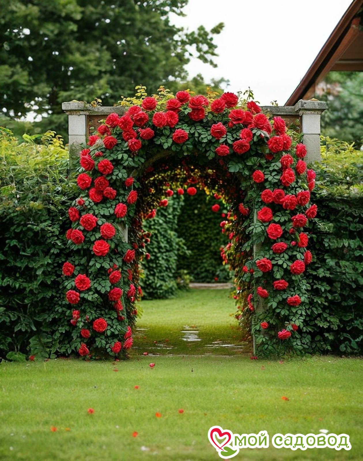 Роза плетистая Алый Триумф